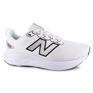 New Balance White Mesh Running Shoes - White with Black Accents